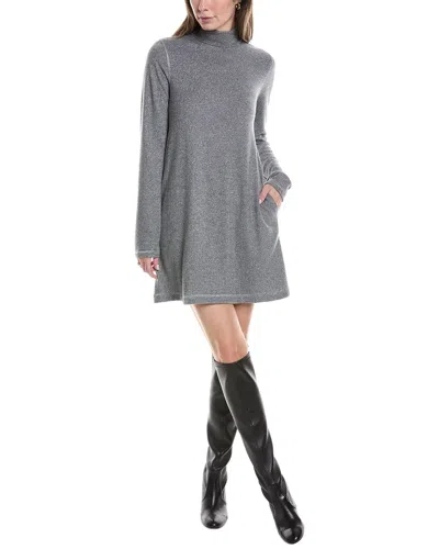 Michael Stars Olivia Sparkle Mock Neck Sweaterdress In Gray