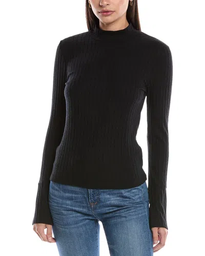 Michael Stars Opal Turtleneck Top In Black