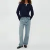 Michael Stars Opaline Patch Pocket Cardigan In Blue