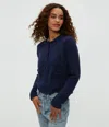 Michael Stars Opaline Patch Pocket Cardigan In Nocturnal