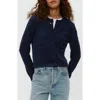 Michael Stars Opaline Patch Pocket Cardigan In Nocturnal