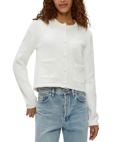 Michael Stars Opaline Patch Pocket Cardigan In White