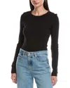 Michael Stars Orion Crop T-shirt In Black