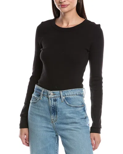 Michael Stars Orion Crop T-shirt In Black