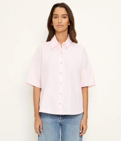 Michael Stars Otis Button Down Shirt In Pink
