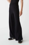 Michael Stars Susie High-rise Wide Leg Pant In Black