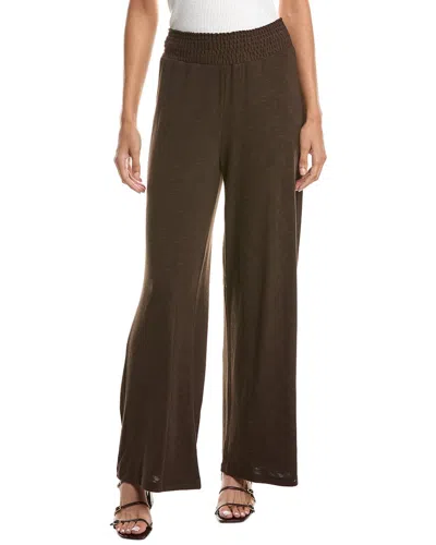 Michael Stars Ozzie Wide Leg Pant In Brown