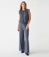 Michael Stars Ozzie Wide Leg Pant In Heather Nocturnal