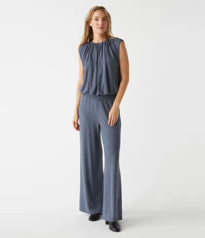 Michael Stars Ozzie Wide Leg Pant In Heather Nocturnal