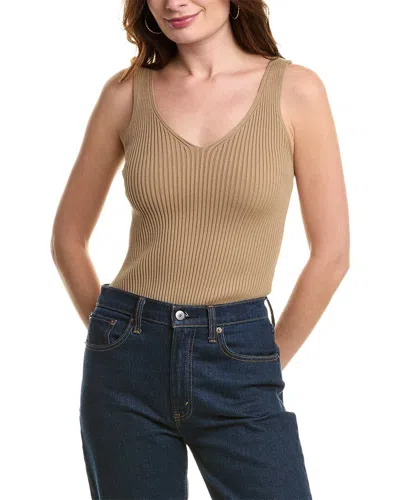Michael Stars Paige V-neck Tank In Brown