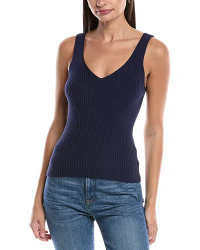 Michael Stars Paige V-neck Tank In Blue