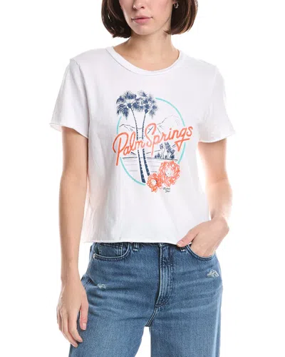 Michael Stars Palm Springs Cropped T-shirt In White