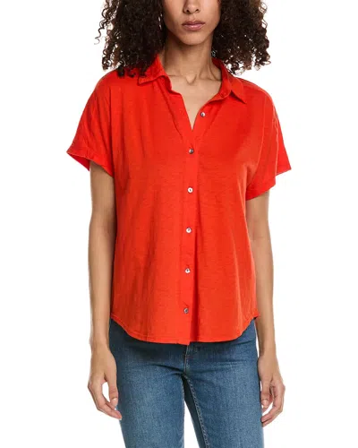 Michael Stars Palmer Button-down Shirt In Red