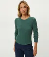 Michael Stars Palmer Cropped Tee In Green