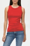 Michael Stars Paloma Cotton Tank Top In Cardinal