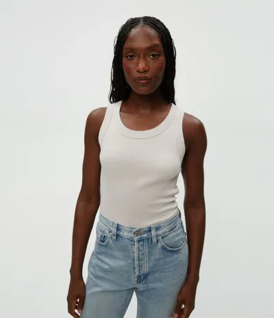 Michael Stars Kendall Cropped Tank In Cement