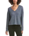 Michael Stars Patty V-neck Top In Blue