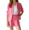 Michael Stars Paulette Shorts In Flamingo In Pink