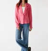 Michael Stars Pearson Linen Blazer In Multi