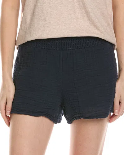 Michael Stars Peggy Smocked Waist Short In Black