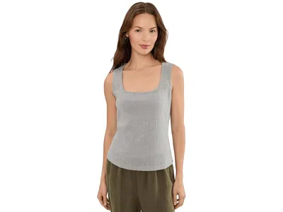 Michael Stars Perla Soft Square Neck Tank Top In Gray