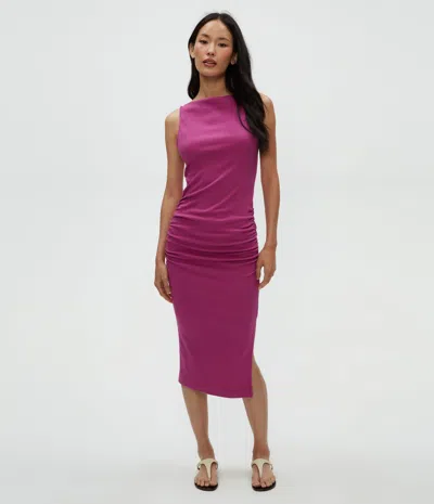 Michael Stars Petite Charlotte Midi Dress In Ultraviolet