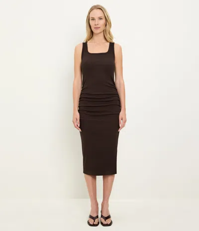 Michael Stars Petite Matilda Midi Dress In Black