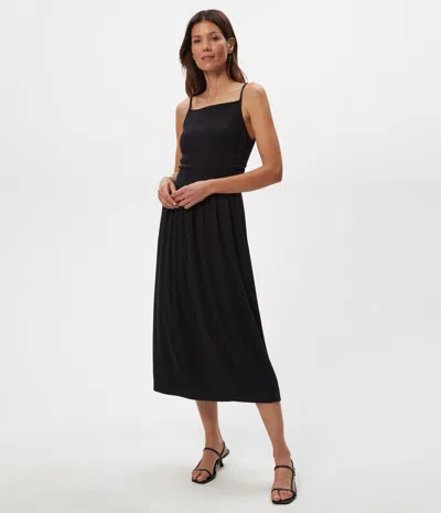Michael Stars Petite Matilda Midi Dress In Black