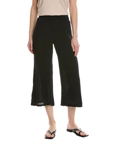 Michael Stars Petite Medina Smocked Waist Cropped In Black