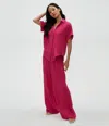 Michael Stars Petite Susie Gauze Pant In Pitaya