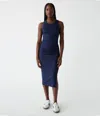 Michael Stars Petite Wren Midi Dress In Nocturnal