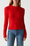 Michael Stars Jess Sweater Hoodie In Cherry