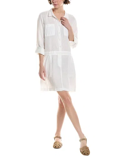 Michael Stars Pilar Linen Shirtdress In White