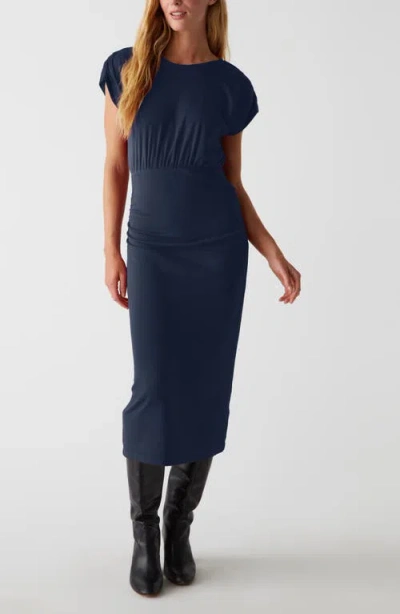 Michael Stars Pippa Empire Waist Midi Dress In Nocturnal