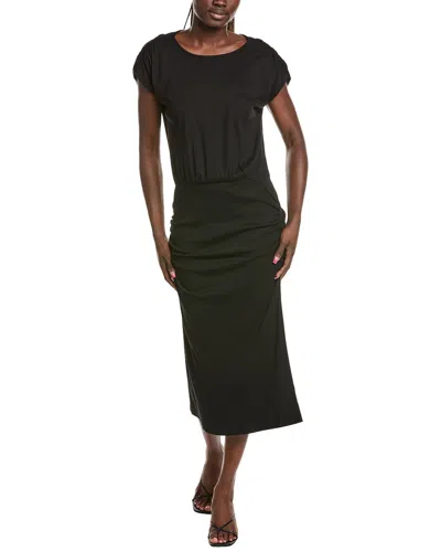 Michael Stars Pippa Gathered Midi Dress In Green