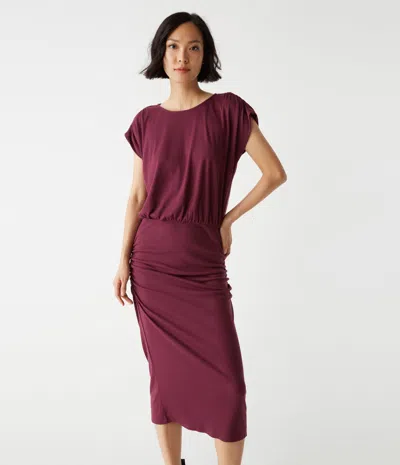 Michael Stars Pippa Midi Dress In Beetroot