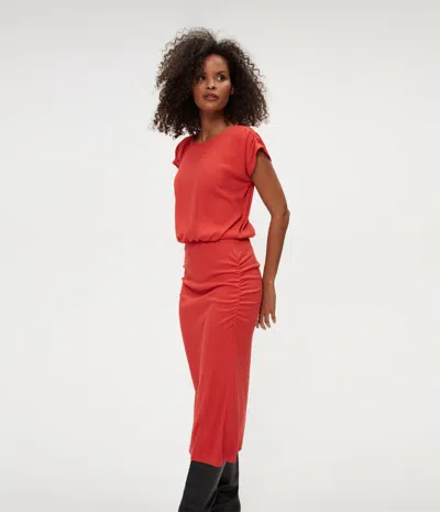 Michael Stars Pippa Midi Dress In Cherry