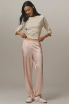 Michael Stars Pixie Satin Joggers Pants In Pink