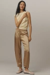 Michael Stars Pixie Satin Joggers Pants In Neutral