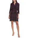Michael Stars Polly Gauze Shirtdress In Multi