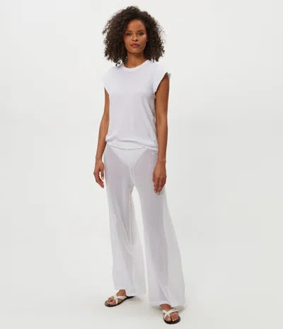 Michael Stars Priscilla Mesh Pant In White