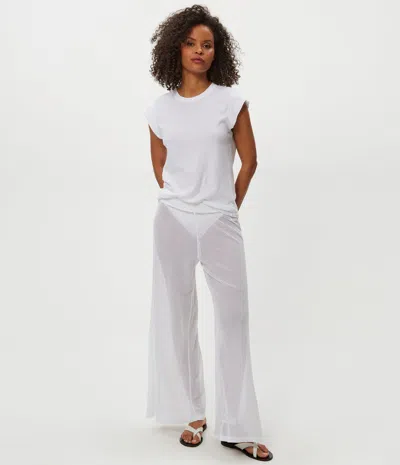Michael Stars Priscilla Mesh Pant In White