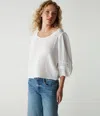 Michael Stars Pruitt Balloon Sleeve Top In Lemonade
