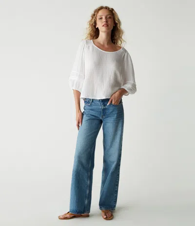 MICHAEL STARS PRUITT BALLOON SLEEVE TOP
