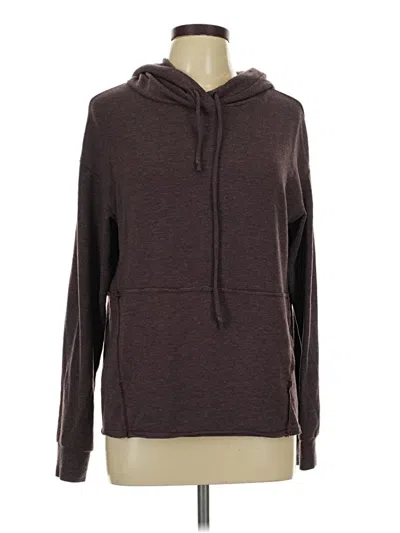 Pre-owned Michael Stars Pullover Hoodie In Brown
