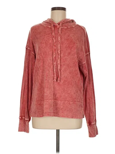 Pre-owned Michael Stars Pullover Hoodie In Red
