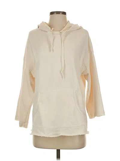 Pre-owned Michael Stars Pullover Hoodie In White