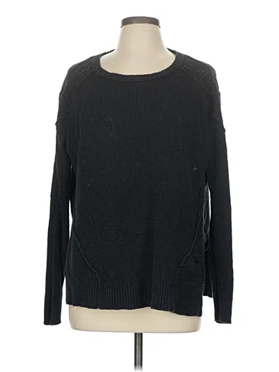 Pre-owned Michael Stars Pullover Sweater In Black