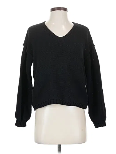 Pre-owned Michael Stars Pullover Sweater In Black