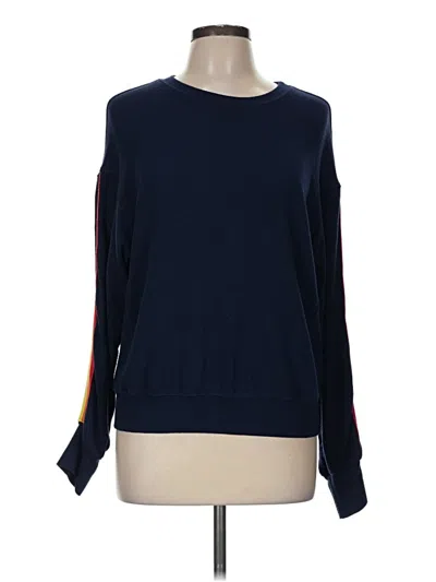 Pre-owned Michael Stars Pullover Sweater In Blue